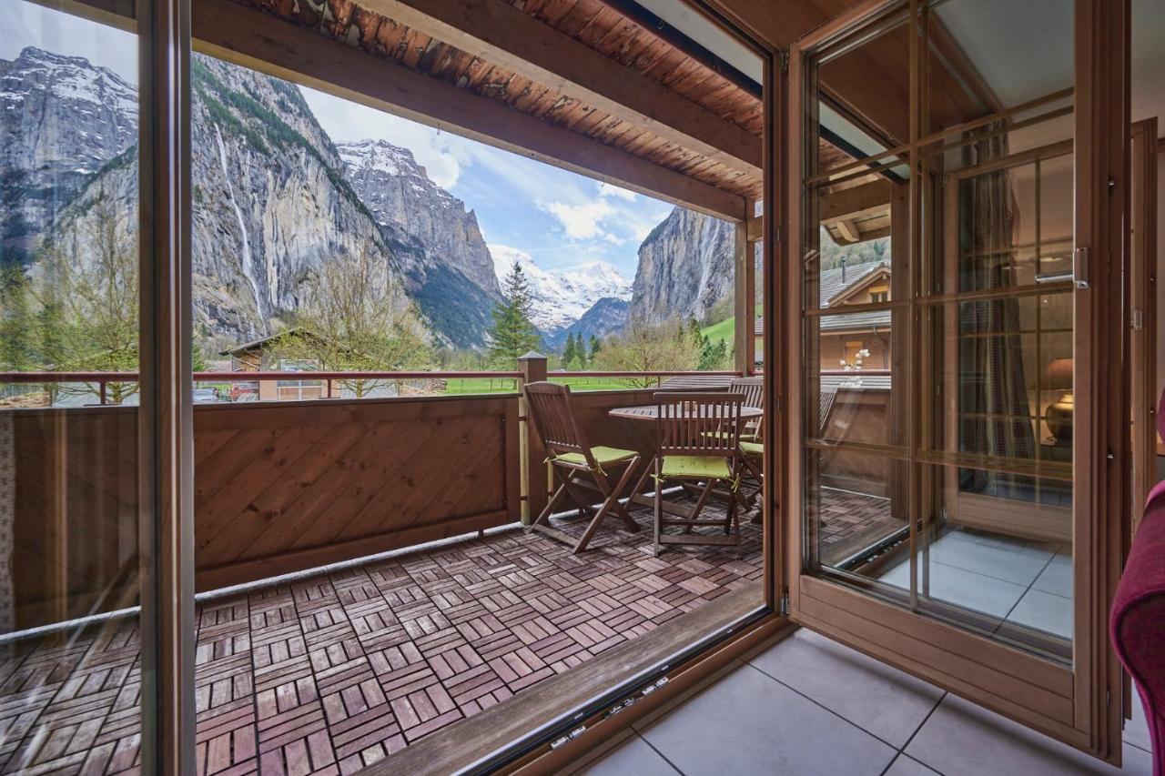 Apartment Mountain View, Luxury, Spacious With Best Views Лаутербрунен Екстериор снимка